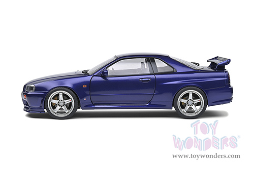Solido - Nissan Skyline (R34) GT-R Hardtop (1999, 1/18 scale diecast model car, Midnight Purple) S1804303