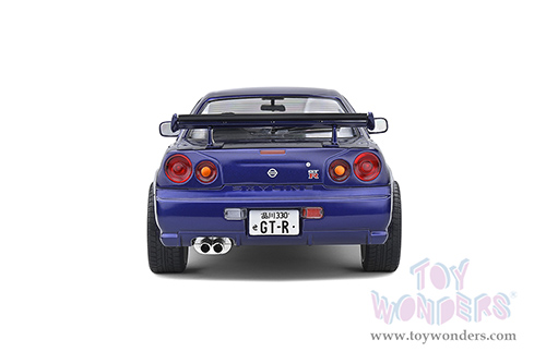 Solido - Nissan Skyline (R34) GT-R Hardtop (1999, 1/18 scale diecast model car, Midnight Purple) S1804303