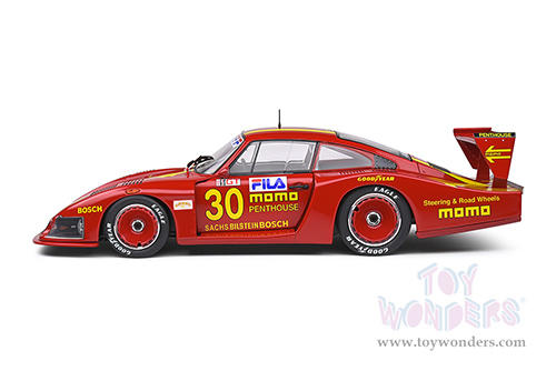 Solido Competition - Porsche 935 Moby Dick #30 Le Mans 24 Hour Moretti (1982, 1/18 scale diecast model car, Red) S1805403