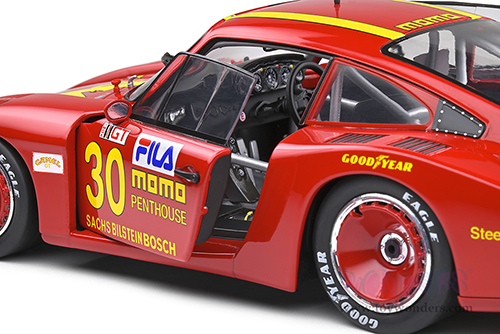 Solido Competition - Porsche 935 Moby Dick #30 Le Mans 24 Hour Moretti (1982, 1/18 scale diecast model car, Red) S1805403