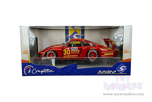 Solido Competition - Porsche 935 Moby Dick #30 Le Mans 24 Hour Moretti (1982, 1/18 scale diecast model car, Red) S1805403