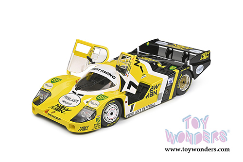Solido Competition - Porsche 956LH #7 H. Pescarolo - K. Ludwig - S. Johansson "New-Man" Winner 24H of Le Mans (1984) (1/18 scale diecast model car, Yellow) S1805502