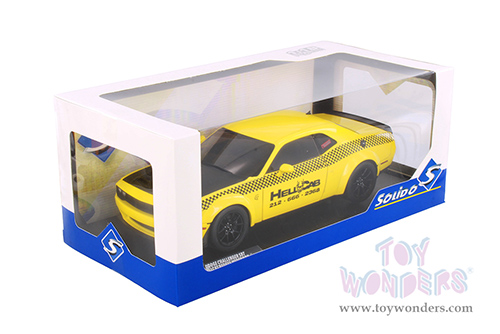 Solido - Dodge Challenger SRT Hellcat Redeye Widebody Taxi "NYC Hellcab" (2023, 1/18 scale diecast model car, Yellow) S1805716