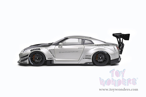 Solido - Nissan Skyline GT-R (R35) "Liberty Walk" Body Kit (2020, 1/18 scale diecast model car, Pearl Gray) S1805802