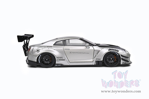 Solido - Nissan Skyline GT-R (R35) "Liberty Walk" Body Kit (2020, 1/18 scale diecast model car, Pearl Gray) S1805802