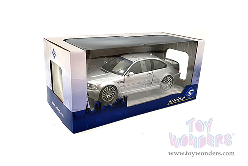 Solido - BMW M3 E46 CSL Coupé (2003, 1/18 scale diecast model car, Silver) S1806503