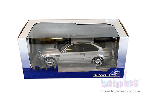 Solido - BMW M3 E46 CSL Coupé (2003, 1/18 scale diecast model car, Silver) S1806503