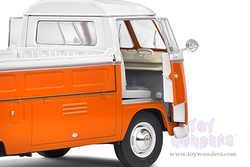 Solido - Volkswagen T1 Pick Up with Surfboard (1950, 1/18 scale diecast model car, Orange/White) S1806701