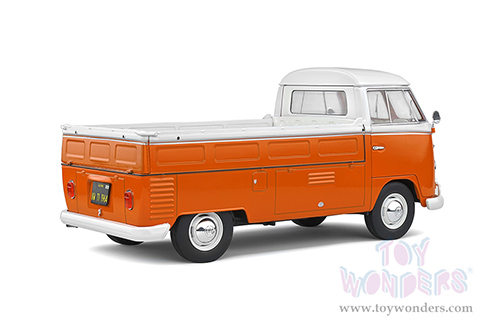 Solido - Volkswagen T1 Pick Up with Surfboard (1950, 1/18 scale diecast model car, Orange/White) S1806701