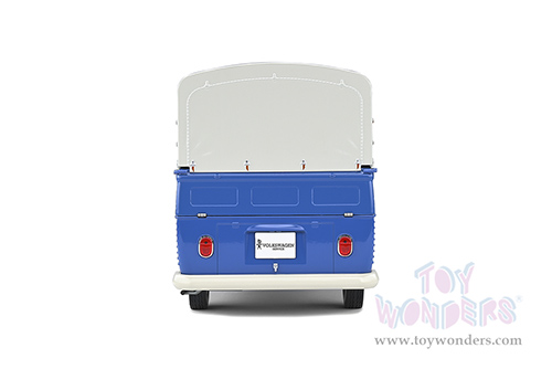 Solido - Volkswagen T1 Pick Up with Taurpalin - Volkswagen Service (1950, 1/18 scale diecast model car, Blue/White) S1806702