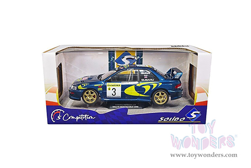 Solido - Subaru Impreza 22b #3 Colin McRae - Rallye Monte Carlo 1998 (1/18 scale diecast model car, Sonic Blue) S1807402