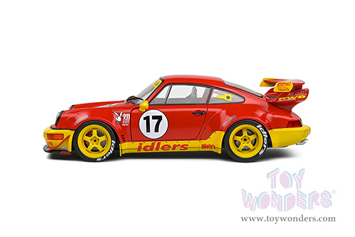 Solido - RWB Bodykit Maty's Idlers (2016, 1/18 scale diecast model car, Red/Yellow) S1807509