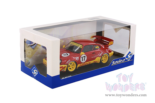 Solido - RWB Bodykit Maty's Idlers (2016, 1/18 scale diecast model car, Red/Yellow) S1807509