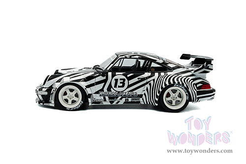 Solido - RWB Bodykit #13 "The Zebra" (2022, 1/18 scale diecast model car, Black/White striped) S1807513