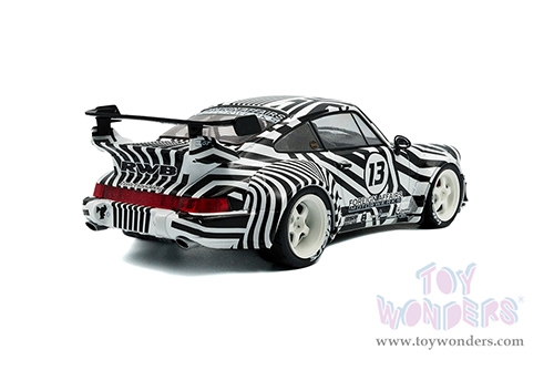 Solido - RWB Bodykit #13 "The Zebra" (2022, 1/18 scale diecast model car, Black/White striped) S1807513