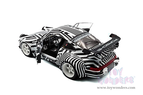 Solido - RWB Bodykit #13 "The Zebra" (2022, 1/18 scale diecast model car, Black/White striped) S1807513