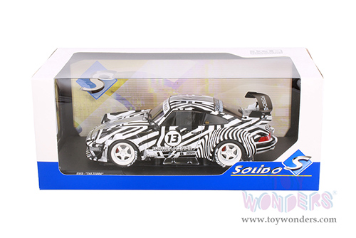 Solido - RWB Bodykit #13 "The Zebra" (2022, 1/18 scale diecast model car, Black/White striped) S1807513
