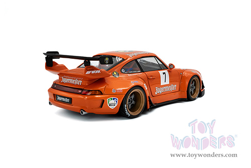 Solido - RWB Bodykit #7 "Jagermeister" (2020, 1/18 scale diecast model car, Orange) S1808506