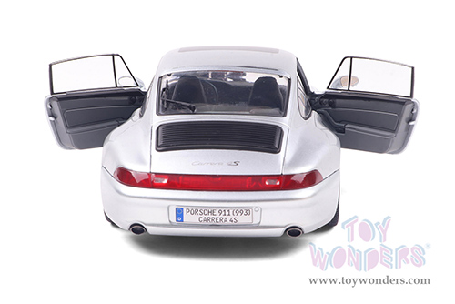 Solido - Porsche 911 (993) 4S (1996, 1/18 scale diecast model car, Polar Silver) S1810103