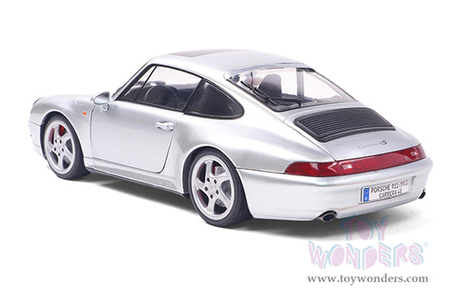 Solido - Porsche 911 (993) 4S (1996, 1/18 scale diecast model car, Polar Silver) S1810103