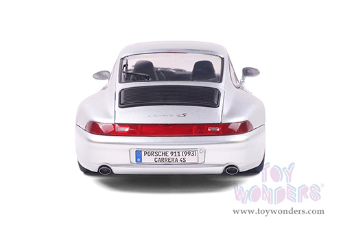 Solido - Porsche 911 (993) 4S (1996, 1/18 scale diecast model car, Polar Silver) S1810103