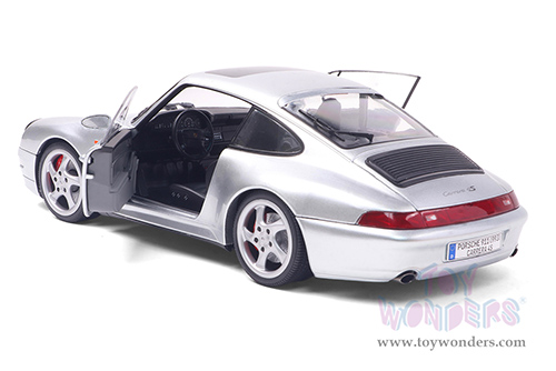 Solido - Porsche 911 (993) 4S (1996, 1/18 scale diecast model car, Polar Silver) S1810103