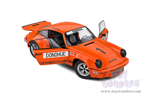 Solido Competition - Porsche 911 RS 3.0 Mark Donohue Winner IROC Daytona 1974 (1/18 scale diecast model car, Orange) S1810701