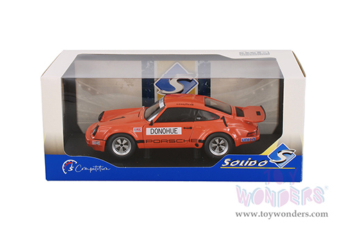 Solido Competition - Porsche 911 RS 3.0 Mark Donohue Winner IROC Daytona 1974 (1/18 scale diecast model car, Orange) S1810701