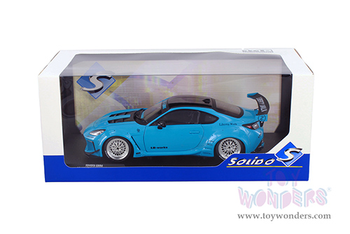 Solido - Toyota GR86 with Liberty Walk Body Kit (2024, 1/18 scale diecast model car, Baby Blue) S1813601