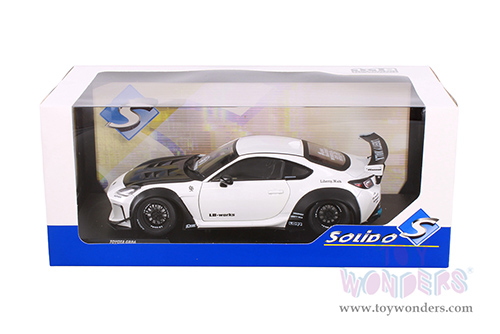 Solido - Toyota GR86 with Liberty Walk Body Kit (2024, 1/18 scale diecast model car, Pearl White) S1813602