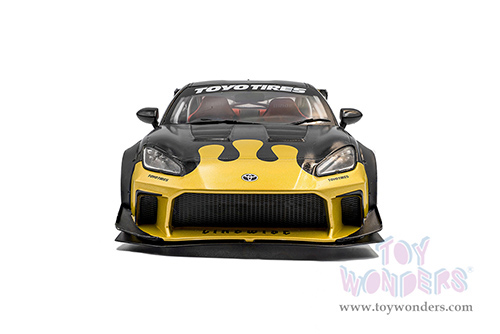 Solido - Toyota GR86 with Liberty Walk Body Kit (2024, 1/18 scale diecast model car, Black/Gold) S1813603
