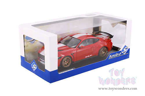 Solido - Ford Shelby Mustang Super Snake (2024, 1/18 scale diecast model car, Race Red/White Stripes) S1813801