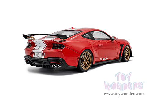 Solido - Ford Shelby Mustang Super Snake (2024, 1/18 scale diecast model car, Race Red/White Stripes) S1813801