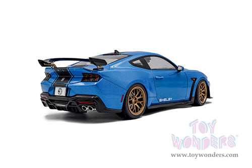 Solido - Ford Shelby Mustang Super Snake (2024, 1/18 scale diecast model car, Grabber Blue/Black Stripes) S1813802