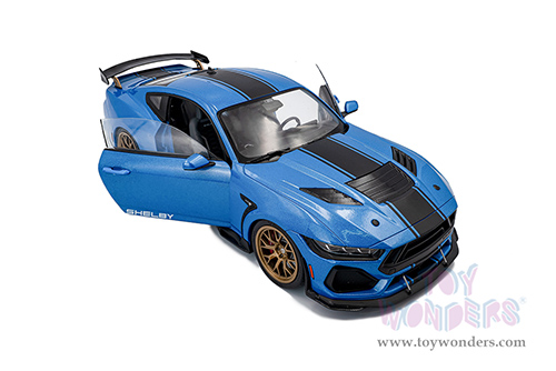 Solido - Ford Shelby Mustang Super Snake (2024, 1/18 scale diecast model car, Grabber Blue/Black Stripes) S1813802