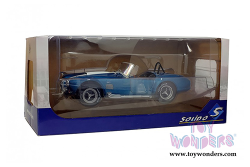 Solido - AC Cobra 427 MKII Convertible (1965, 1/18 scale diecast model car, Metallic Blue) S1850017