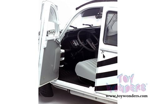 Solido - Citroën 2CV6 Breizh Hardtop (1978, 1/18 scale diecast model car, White/Black) S1850018