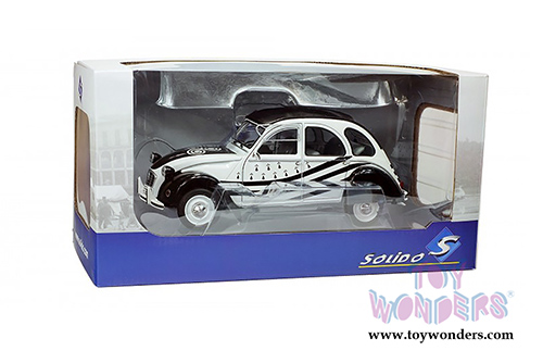 Solido - Citroën 2CV6 Breizh Hardtop (1978, 1/18 scale diecast model car, White/Black) S1850018