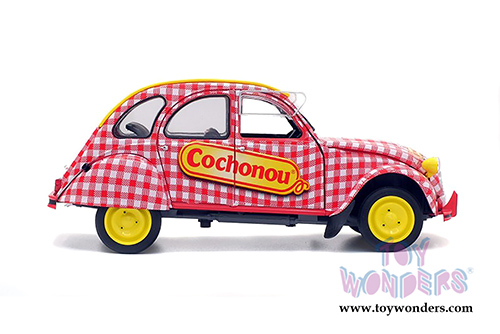 Solido - Citroën 2CV6 Cochonou Tour de France (2018, 1/18 scale diecast model car, Red/White/Yellow) S1850021