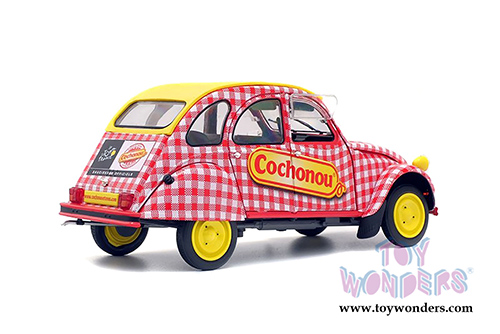 Solido - Citroën 2CV6 Cochonou Tour de France (2018, 1/18 scale diecast model car, Red/White/Yellow) S1850021