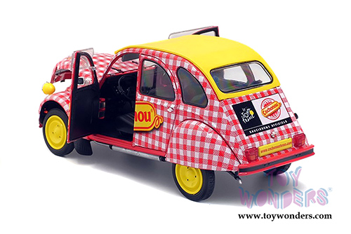 Solido - Citroën 2CV6 Cochonou Tour de France (2018, 1/18 scale diecast model car, Red/White/Yellow) S1850021