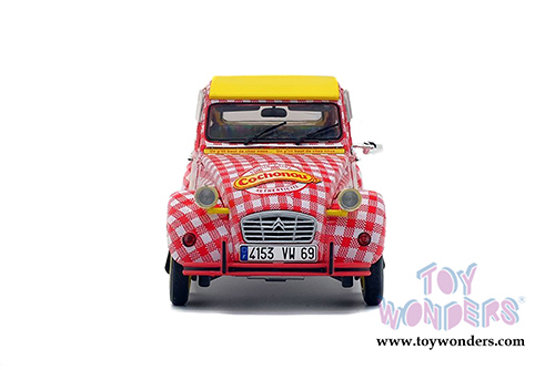 Solido - Citroën 2CV6 Cochonou Tour de France (2018, 1/18 scale diecast model car, Red/White/Yellow) S1850021