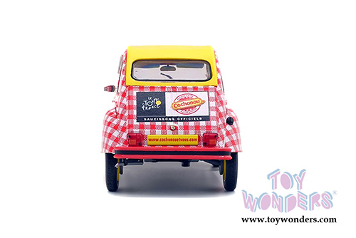 Solido - Citroën 2CV6 Cochonou Tour de France (2018, 1/18 scale diecast model car, Red/White/Yellow) S1850021