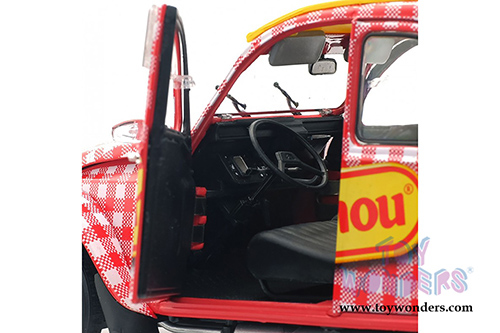 Solido - Citroën 2CV6 Cochonou Tour de France (2018, 1/18 scale diecast model car, Red/White/Yellow) S1850021