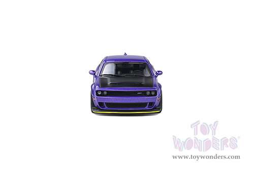 Solido - Dodge Challenger SRT Demon V8 6.2L (2018, 1/43 scale diecast model car, Plum Crazy/Black) S4310302