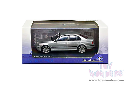 Solido - BMW E39 M5 5.0 V8 32V (2003, 1/43 scale diecast model car, Titanium Silver) S4310502