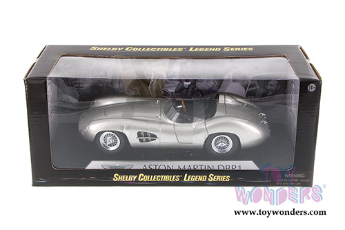 Shelby - Aston Martin DBR1 Convertible (1959, 1/18 scale diecast model car, Silver) SC107SV