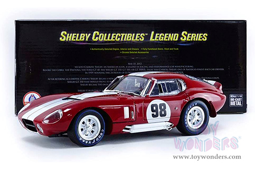 Shelby - Shelby Cobra Daytona Coupe #98 (1965, 1/18 scale diecast model car, Red w/ White Stripes) SC131R
