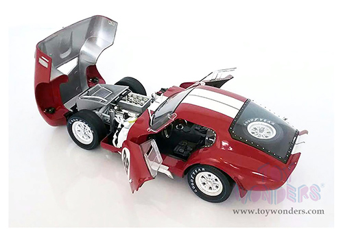 Shelby - Shelby Cobra Daytona Coupe #98 (1965, 1/18 scale diecast model car, Red w/ White Stripes) SC131R