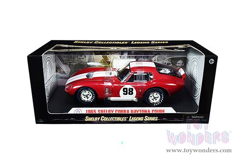 Shelby - Shelby Cobra Daytona Coupe #98 (1965, 1/18 scale diecast model car, Red w/ White Stripes) SC131R